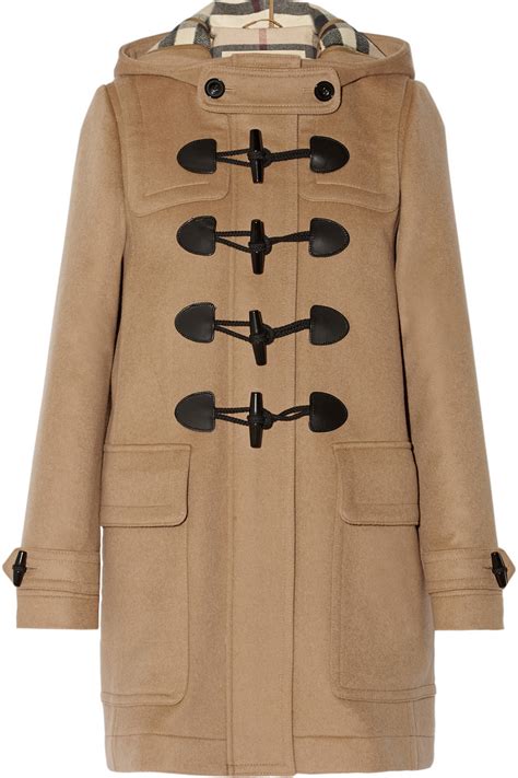 burberry brit hooded wool felt duffle coat|burberry duffle coat.